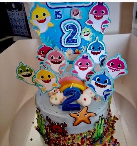 Personalised baby shark themed - personalised,