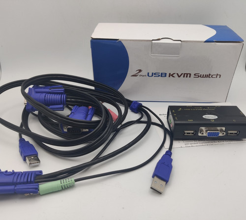 Kvm 21ua port usb - 2-port, cable