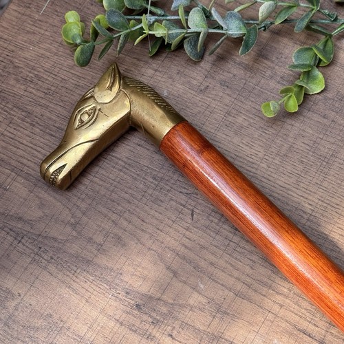 Vintage brass horse head - vintage,