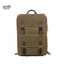 Olive  Canvas Leather Chef