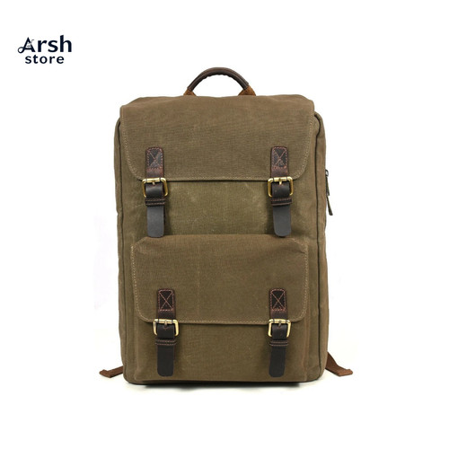 Olive canvas leather chef - olive,