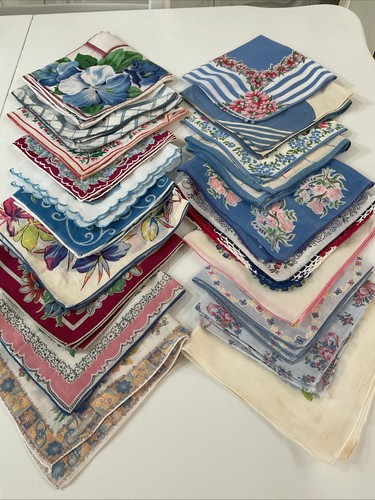 Vintage ladies hankies lot - vintage,