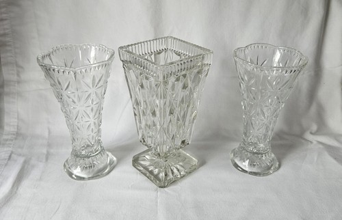 Set glass vases 2 x - glass, vases.