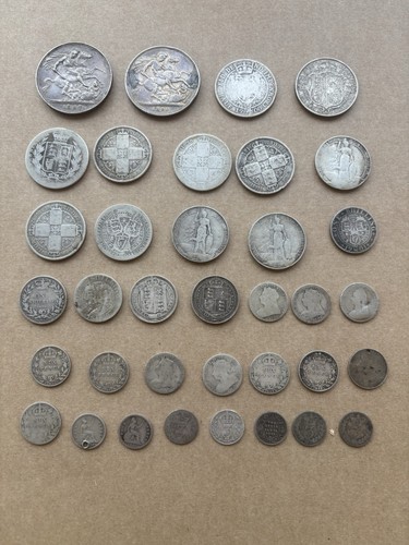 Victorian silver coins - victorian,