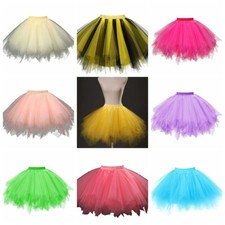 New Tutu Women Multi Color Princess Costume Skirt Lace Half Ballet Underskirt