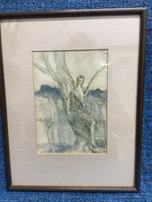 Arthur Rackhams 12 Dryad 14 X 19cmFramed Print Picture/Certificate Authentic/(g)