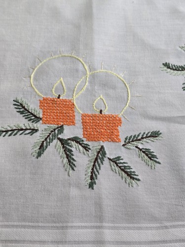 Vintage christmas cross stich - vintage,