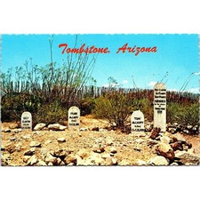 Vintage Postcard Tombstone