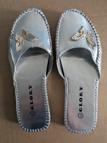 Glory silver metallic slip - metallic, slip-on
