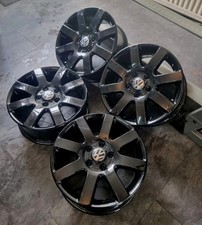4x Genuine VW Touran 6.5x16 Inch 5x112 Alloy Wheels 1K0 601 025 R (GLOSS BLACK)