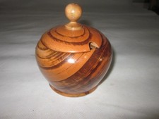 wooden bowl small with lid
