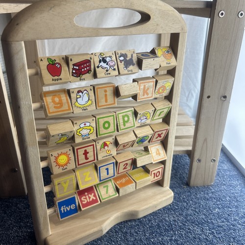 Wooden alphabet counting - alphabet,