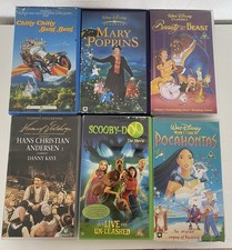 6 x Disney Classics VHS Video Tapes Job Lot Bundle Children Films Movies