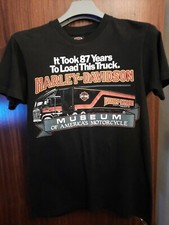 Harley Davidson Vintage Museum Truck Black Men's Medium T-Shirt