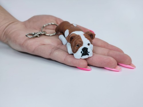 Printed english bulldog - 3d,