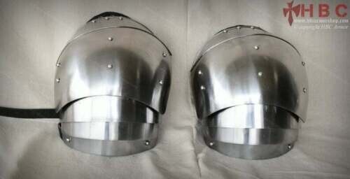 Steel pauldrons basic combat - steel,