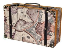 Old World Map Vintage Suitcase