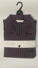 Mens M&S Burgundy Pattern Pure