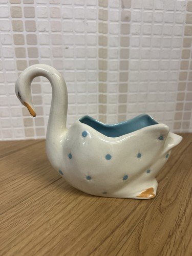 Hartrox pottery swan planter - hartrox,