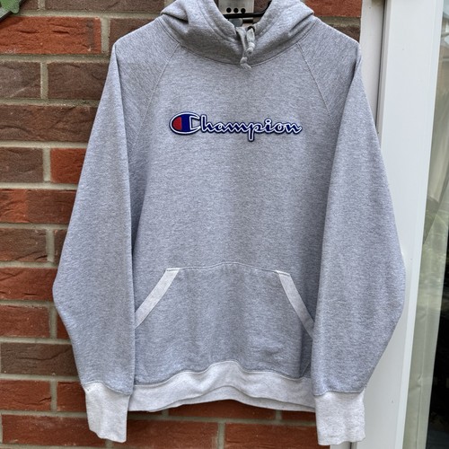 Champion hoodie grey two - grey,