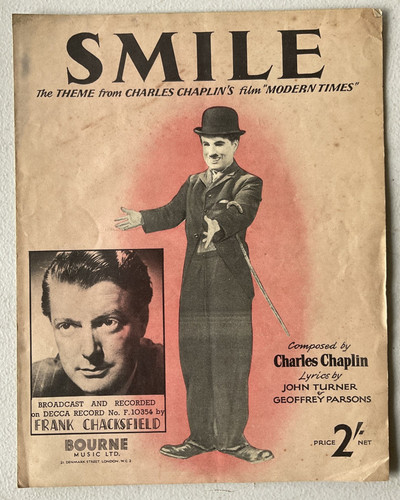Vintage sheet music smile - vintage,