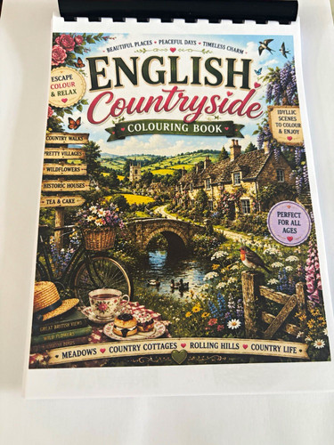 English countryside colouring - countryside,