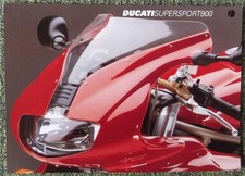 DUCATI SUPERSPORT 900 MOTORCYCLE Sales Specification Leaflet 2000s? #D0149