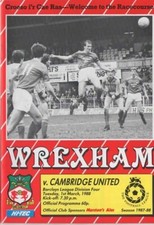 Mar 88 WREXHAM v CAMBRIDGE UNITED