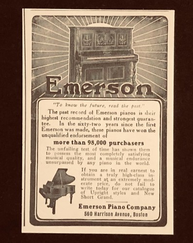 1912 emerson piano - emerson,