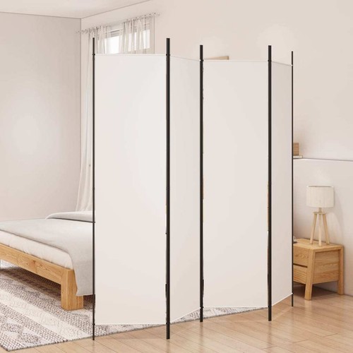 Panel room divider white - 4-panel,