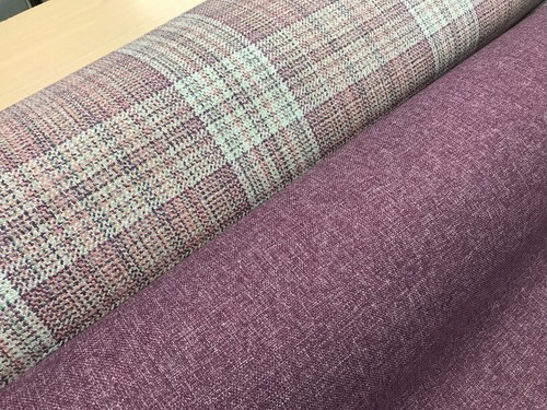 Upholstery fabric wool check