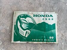 1999 HONDA Z50R OWNERS MANUAL