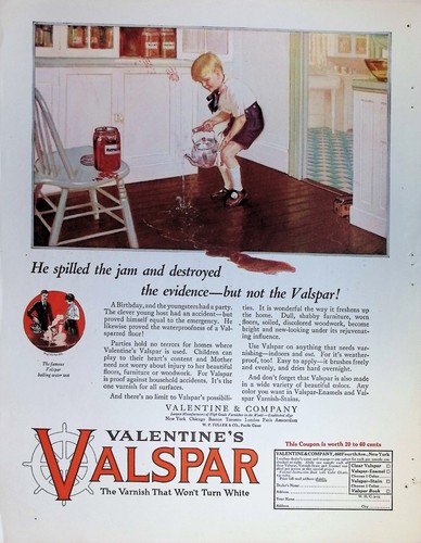 Original 1925 valspar - original, ad