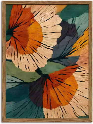 Framed boho vintage floral - vintage,