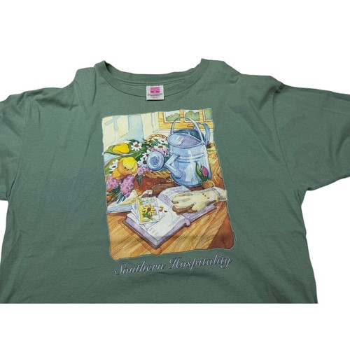 Hanes green shirt womens large - hanes,
