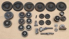 Locomotive Steam Train Various Size Cast wheels 3.75,3, 2.25, 1.75 Inches