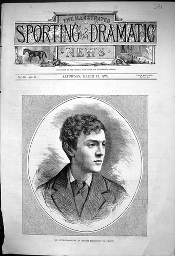 Original old antique print - print, mr