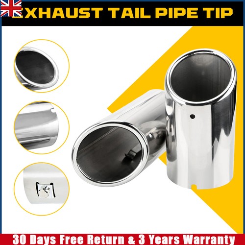 Black muffler exhaust tail - 2x,