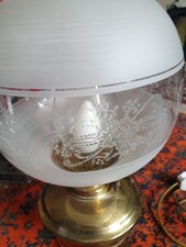 Antique Glass Oil Lamp