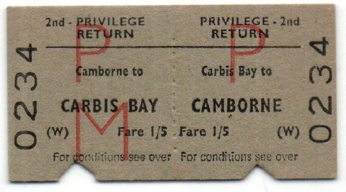 Btc railway ticket carbis - railway,