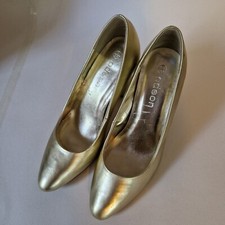 Womens Court Shoes - Odeon - Gold - Size 3
