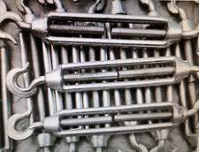 Turnbuckle M8 Wire Tensioner Strainer Zinc Hook and Rope Cable Tension Qty 5