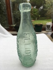 Basker & Elliott Cardiff Welsh 6oz skittle bottle 1880-1910 by South Wales Glass