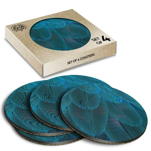 Boxed round coasters - 4,