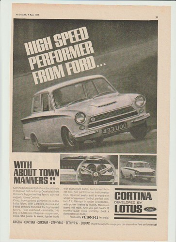 Two 1964 lotus cortina - two, mk
