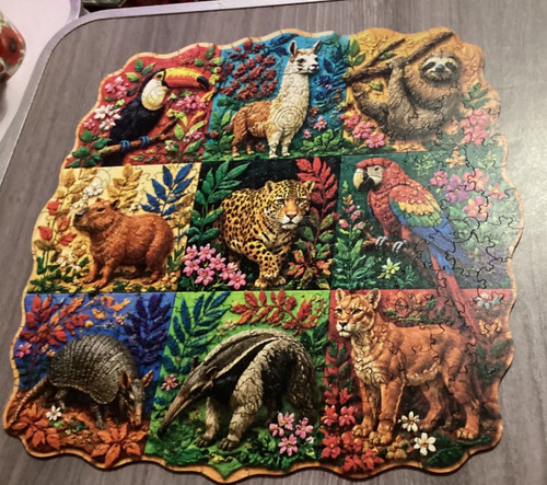 Animals birds collage - &,