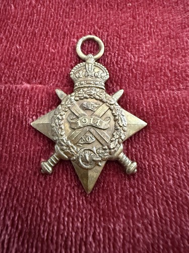Ww1 genuine 1914 mons star - ww1,
