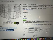 Pet Dog Pen Puppy Cat Rabbit Foldable Playpen Indoor/outdoor Enclosure Run Cage