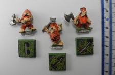 3 DWARF TROLL SLAYERS Metal Dwarfs Fyreslayers Army Marauder Warhammer 1990s N4b