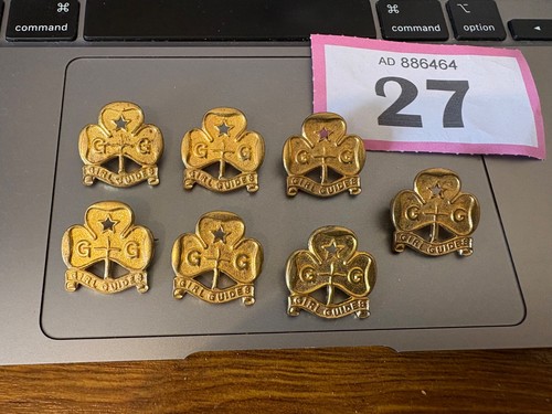 Vintage girl guide brass - girl,